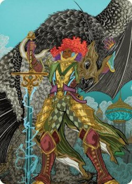 Image for Caradora, Heart of Alacria Art Card (3/54) (3) (Art Series: Aetherdrift) - Magic: The Gathering