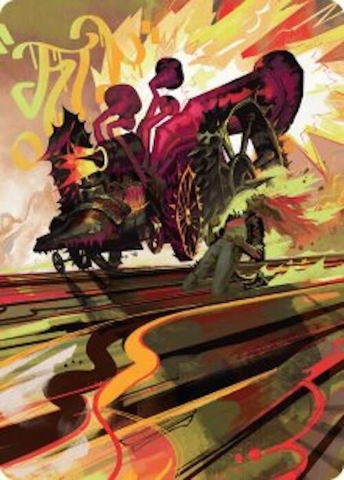 Image for Rocketeer Boostbuggy Art Card (49) (Art Series: Aetherdrift) - Magic: The Gathering