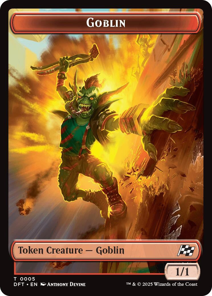 Image for Goblin // Thopter (0010) Double-Sided Token (5 // 10) (Aetherdrift) - Magic: The Gathering