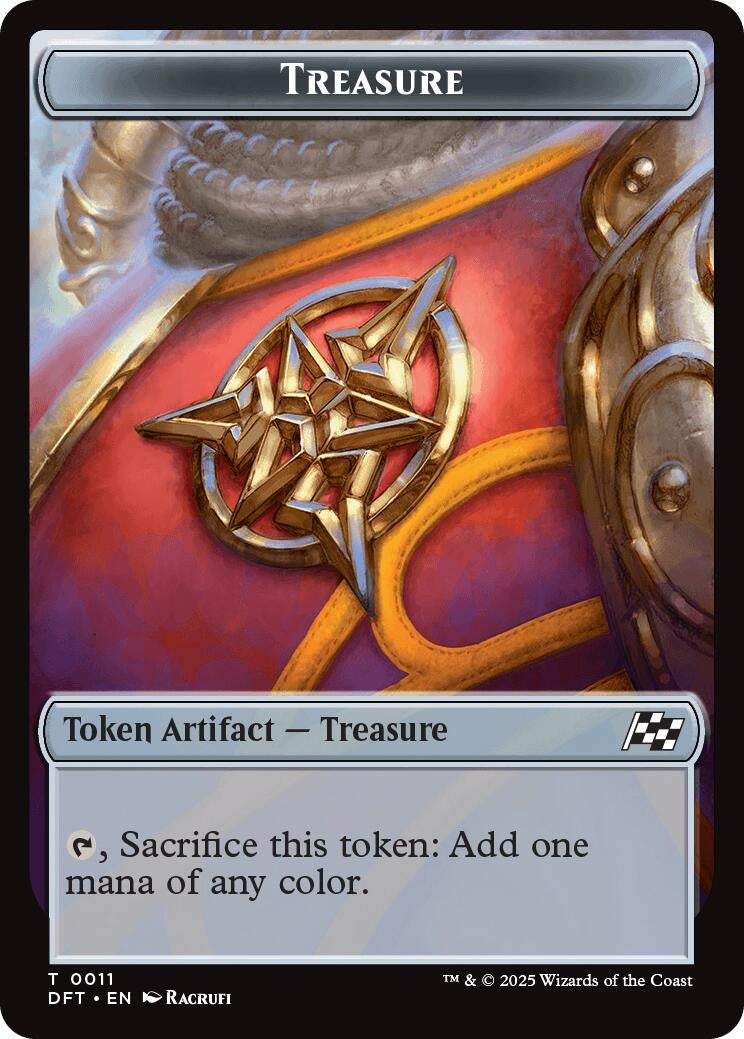 Image for Treasure // Pilot Double-Sided Token (11 // 1) (Aetherdrift) - Magic: The Gathering
