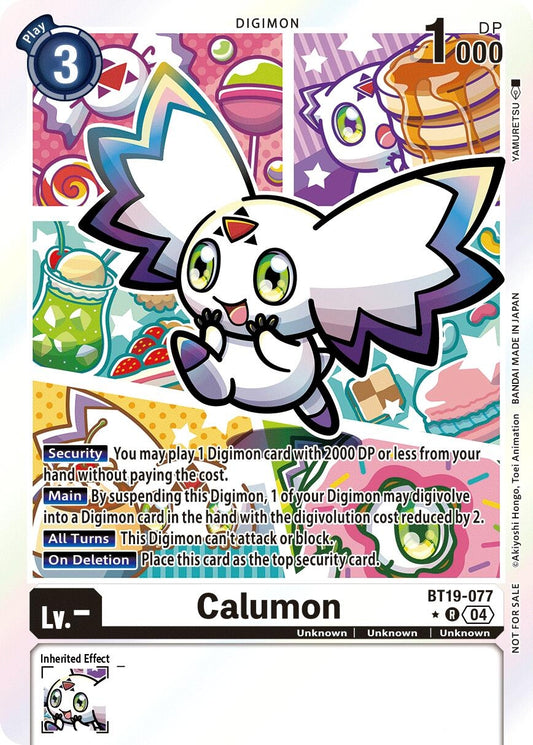 Image for Calumon (Release Special Booster 2.5: Box Promotion Pack) (BT19-077 R) (Release Special Booster 2.5) - Digimon Card Game