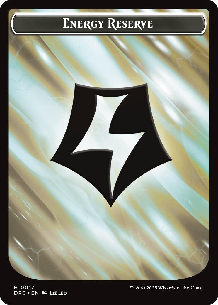 Image for Energy Reserve // Energy Reserve Double-Sided Token (17) (Commander: Aetherdrift) - Magic: The Gathering
