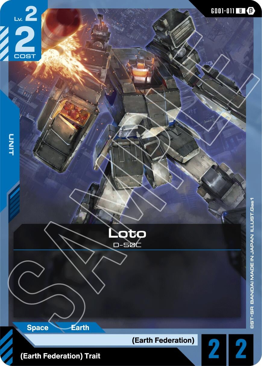 Image for Loto (GD01-011) (Edition Beta) - Gundam Card Game