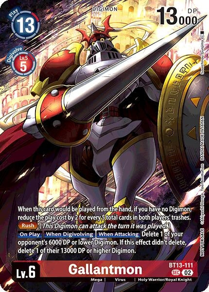 Image for Gallantmon (Limited Card Pack) (BT13-111 SEC) (World Convergence) - Digimon Card Game