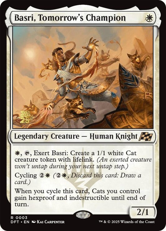 Image for Basri, Tomorrow's Champion (3) (Prerelease Cards) - Magic: The Gathering
