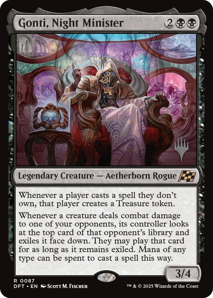 Image for Gonti, Night Minister (87) (Promo Pack: Aetherdrift) - Magic: The Gathering