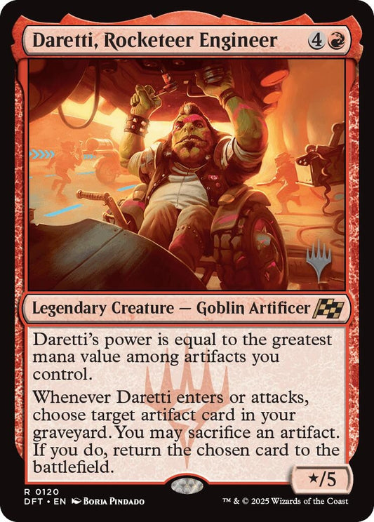 Image for Daretti, Rocketeer Engineer (120) (Promo Pack: Aetherdrift) - Magic: The Gathering