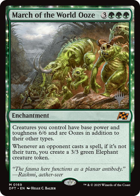 Image for March of the World Ooze (169) (Promo Pack: Aetherdrift) - Magic: The Gathering