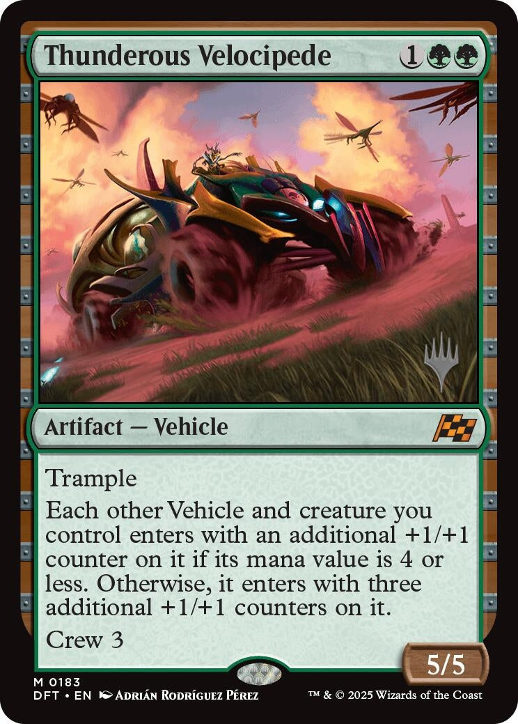 Image for Thunderous Velocipede (183) (Promo Pack: Aetherdrift) - Magic: The Gathering