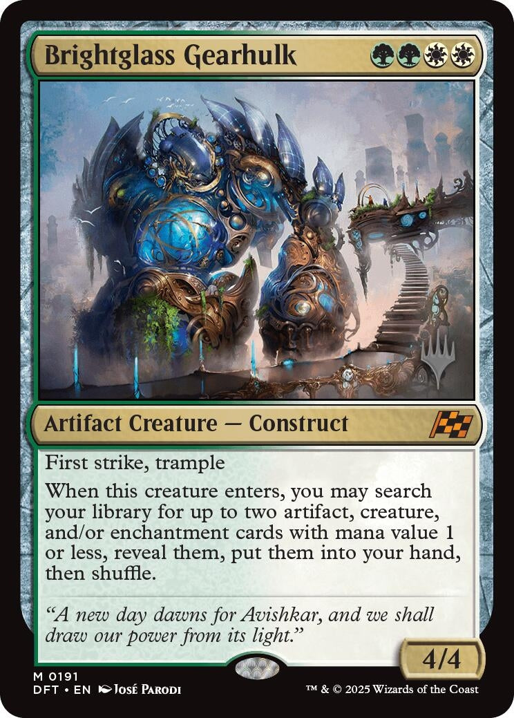 Image for Brightglass Gearhulk (191) (Promo Pack: Aetherdrift) - Magic: The Gathering