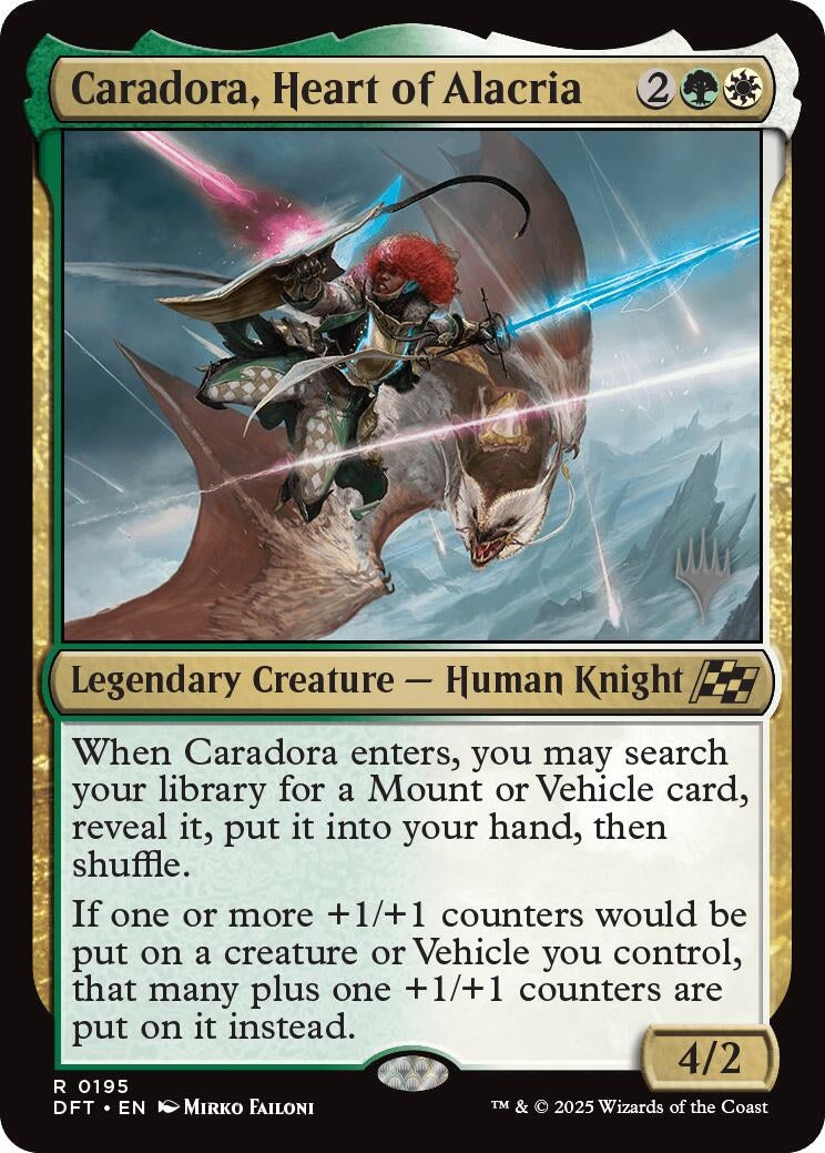 Image for Caradora, Heart of Alacria (195) (Promo Pack: Aetherdrift) - Magic: The Gathering