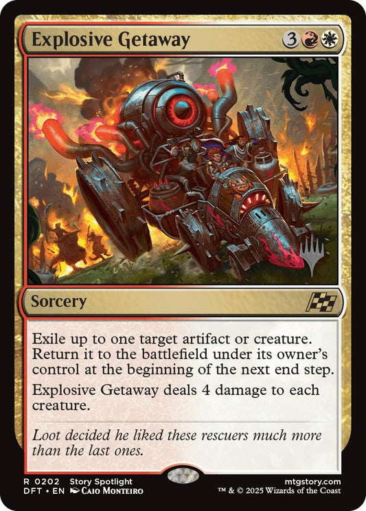Image for Explosive Getaway (202) (Promo Pack: Aetherdrift) - Magic: The Gathering