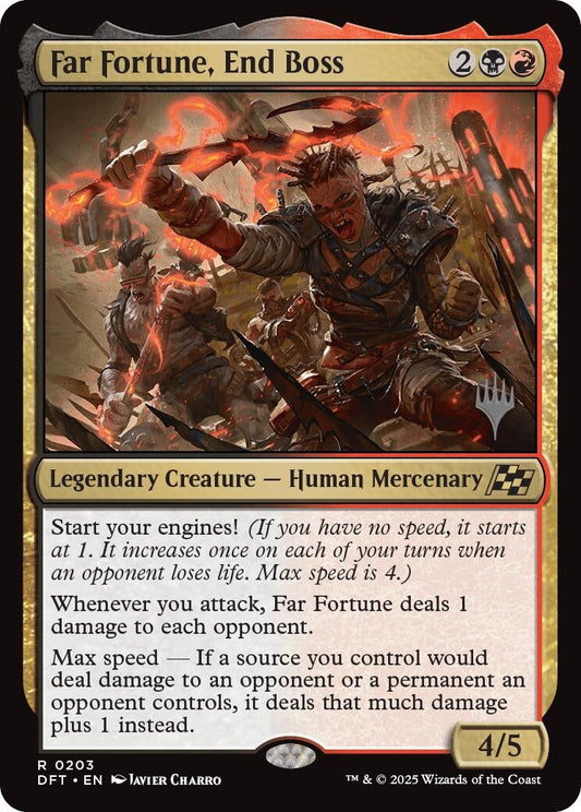 Image for Far Fortune, End Boss (203) (Promo Pack: Aetherdrift) - Magic: The Gathering
