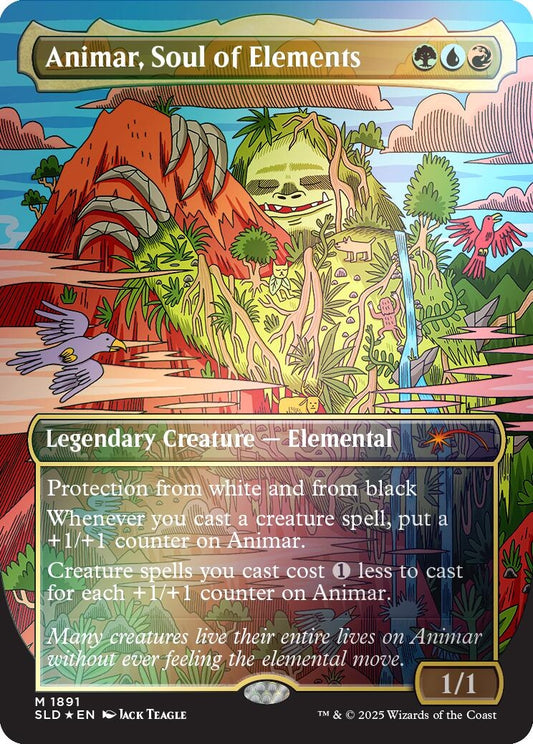 Image for Animar, Soul of Elements (Rainbow Foil) (1891) (Secret Lair Drop Series) - Magic: The Gathering