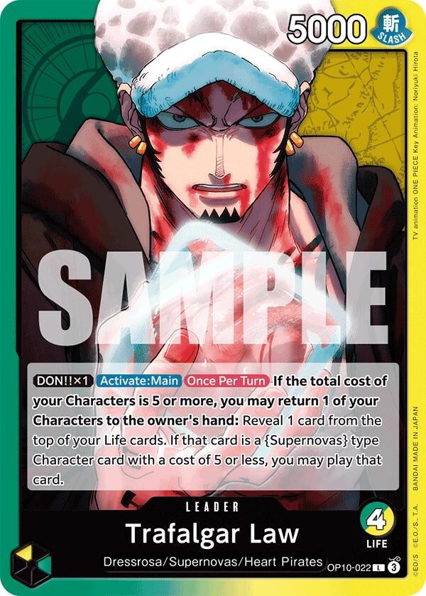 Image for Trafalgar Law (022) (OP10-022) (Royal Blood) - One Piece Card Game
