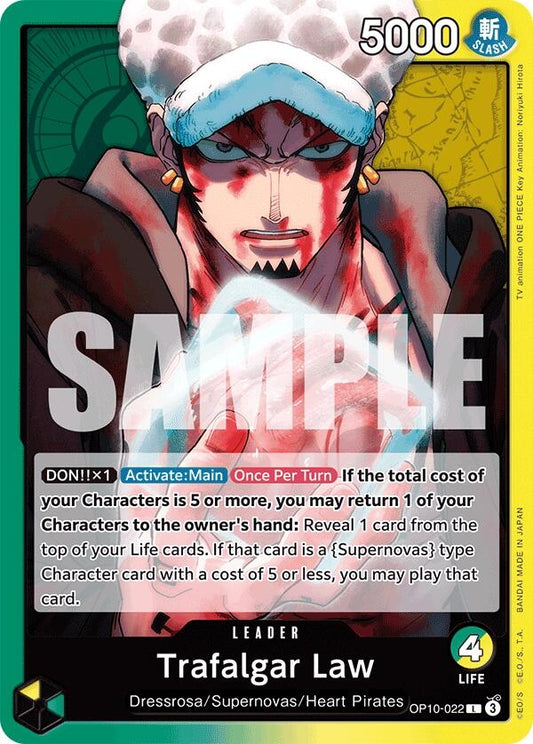 Image for Trafalgar Law (022) (OP10-022) (Royal Blood) - One Piece Card Game