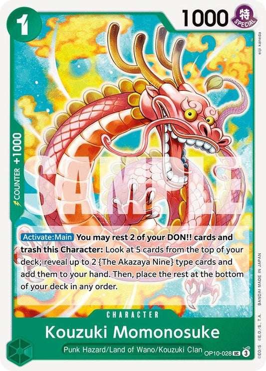 Image for Kouzuki Momonosuke (028) (OP10-028) (Royal Blood) - One Piece Card Game