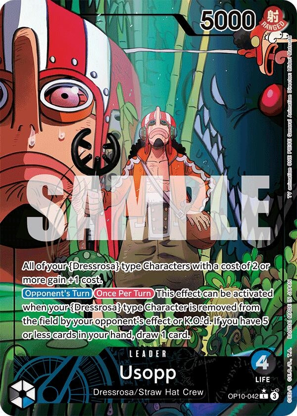 Image for Usopp (042) (Parallel) (OP10-042) (Royal Blood) - One Piece Card Game