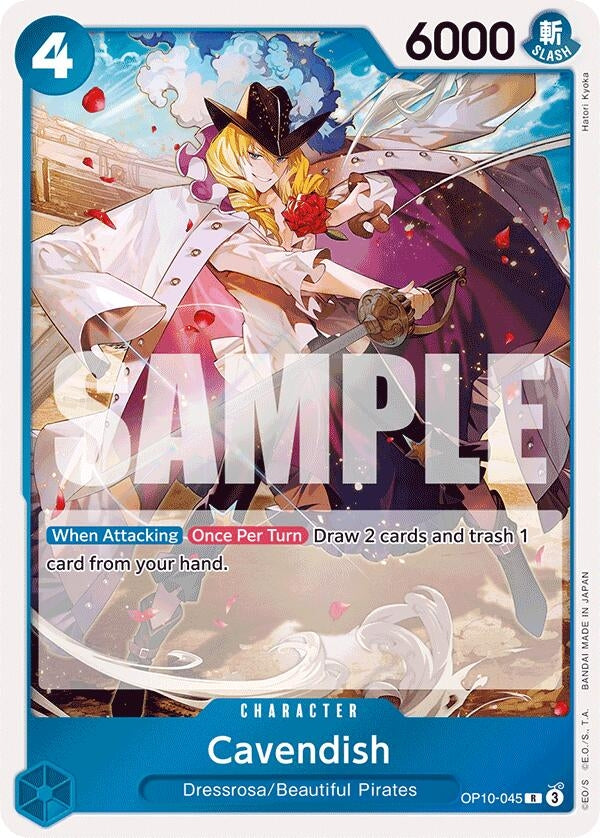 Image for Cavendish (045) (OP10-045) (Royal Blood) - One Piece Card Game