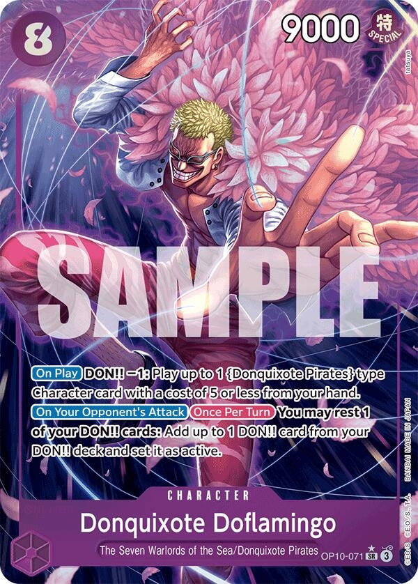 Image for Donquixote Doflamingo (Parallel) (OP10-071) (Royal Blood) - One Piece Card Game