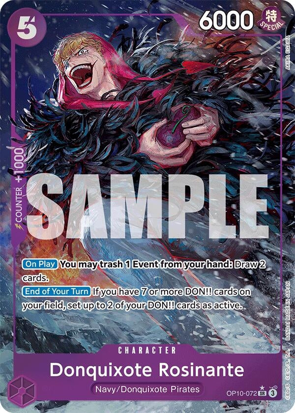 Image for Donquixote Rosinante (Parallel) (OP10-072) (Royal Blood) - One Piece Card Game