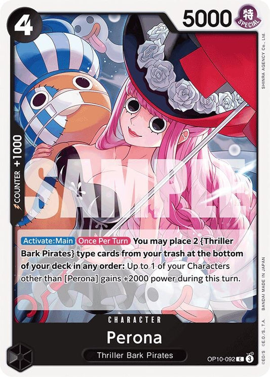 Image for Perona (092) (OP10-092) (Royal Blood) - One Piece Card Game