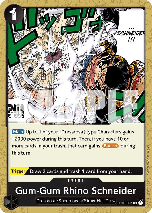 Image for Gum-Gum Rhino Schneider (OP10-097) (Royal Blood) - One Piece Card Game