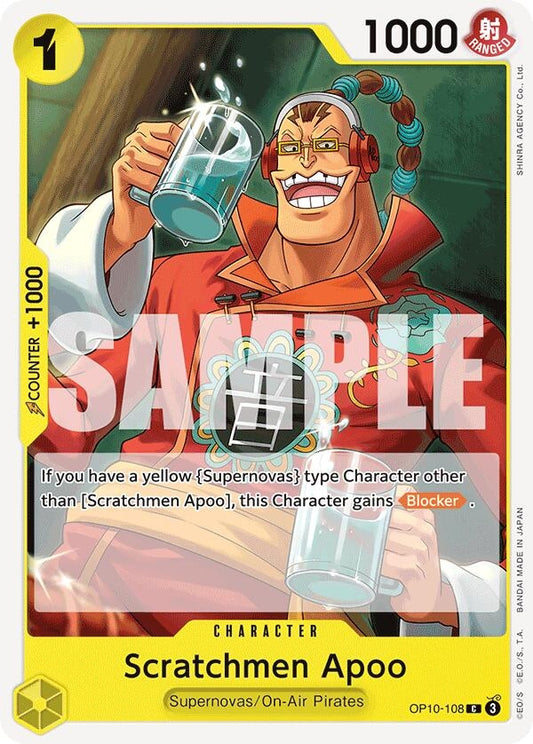 Image for Scratchmen Apoo (OP10-108) (Royal Blood) - One Piece Card Game