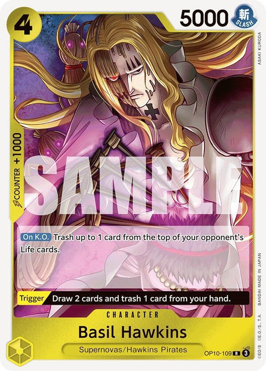 Image for Basil Hawkins (OP10-109) (Royal Blood) - One Piece Card Game