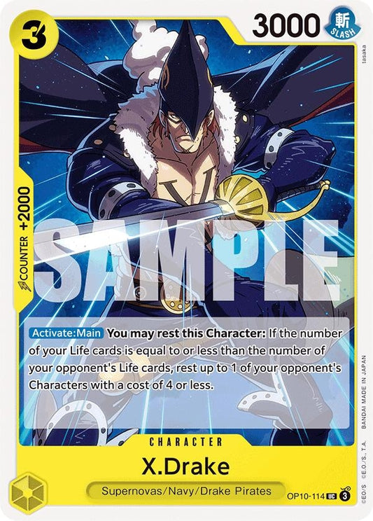 Image for X.Drake (OP10-114) (Royal Blood) - One Piece Card Game