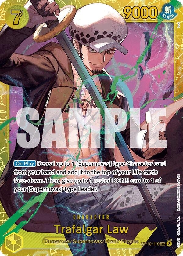 Image for Trafalgar Law (119) (OP10-119) (Royal Blood) - One Piece Card Game