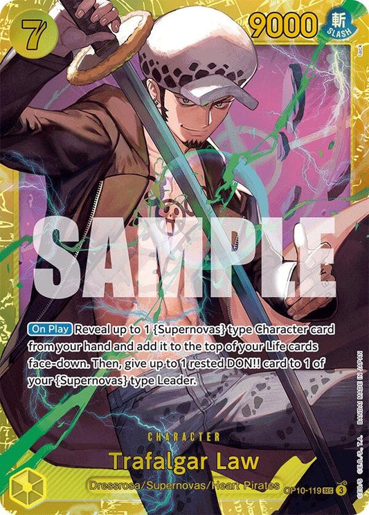 Image for Trafalgar Law (119) (OP10-119) (Royal Blood) - One Piece Card Game