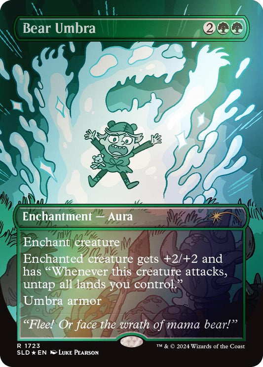 Image for Bear Umbra (Rainbow Foil) (1723) (Secret Lair Drop Series) - Magic: The Gathering