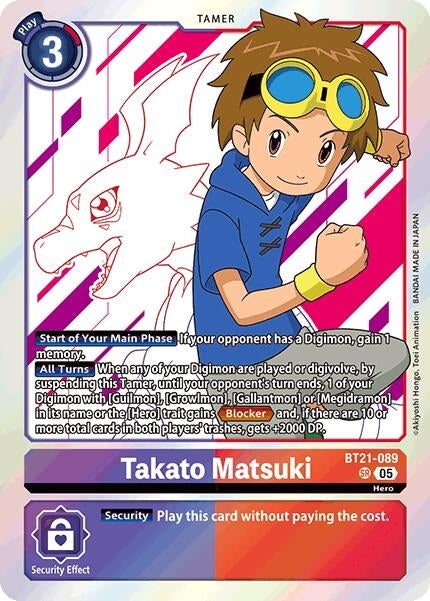 Image for Takato Matsuki (BT21-089 SR) (World Convergence) - Digimon Card Game