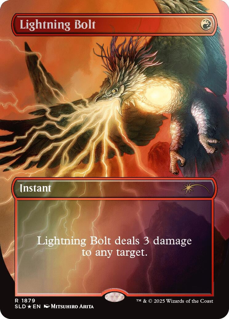 Image for Lightning Bolt (1879) (Rainbow Foil) (1879) (Secret Lair Drop Series) - Magic: The Gathering