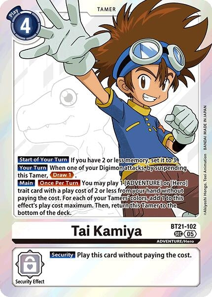 Image for Tai Kamiya (BT21-102 SEC) (World Convergence) - Digimon Card Game