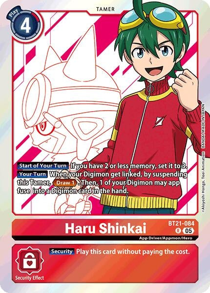 Image for Haru Shinkai (BT21-084 R) (World Convergence) - Digimon Card Game