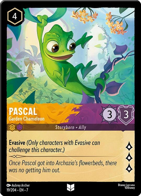 Image for Pascal - Garden Chameleon (19/204) (Archazia's Island) - Disney Lorcana