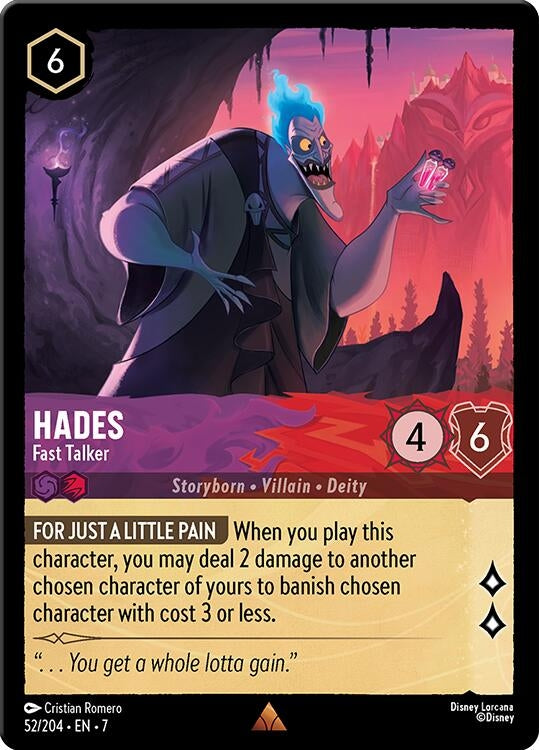 Image for Hades - Fast Talker (52/204) (Archazia's Island) - Disney Lorcana