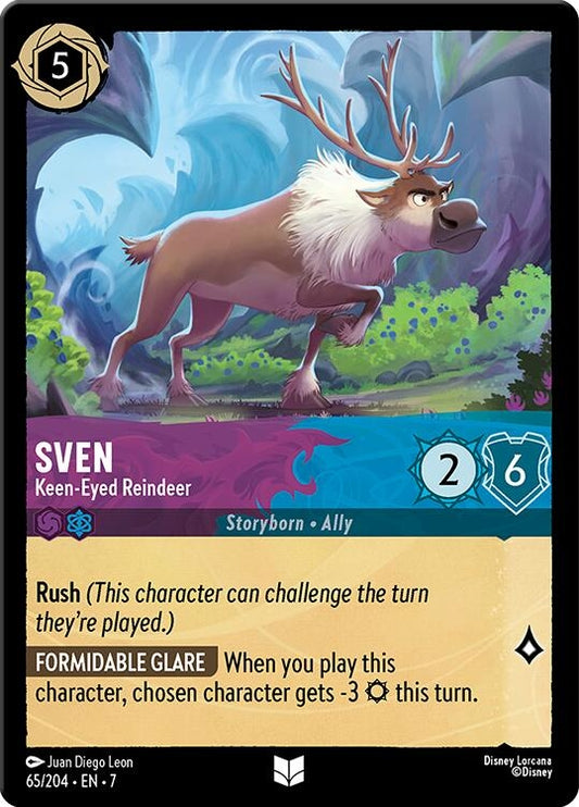Image for Sven - Keen-Eyed Reindeer (65/204) (Archazia's Island) - Disney Lorcana