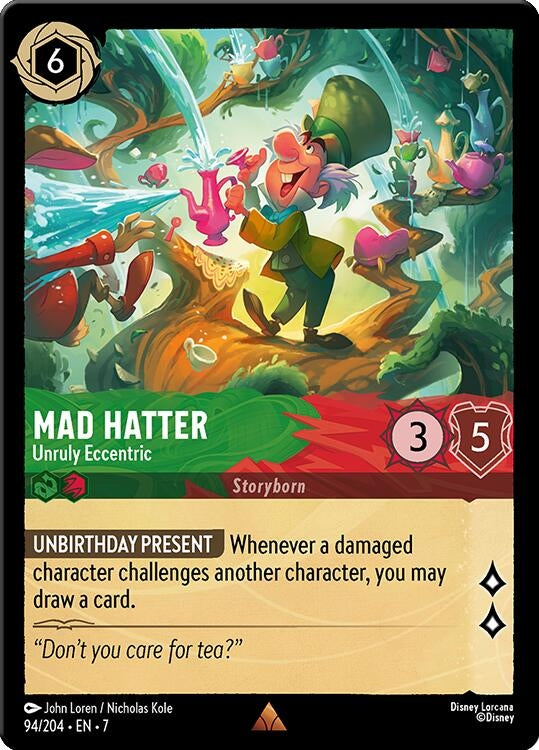 Image for Mad Hatter - Unruly Eccentric (94/204) (Archazia's Island) - Disney Lorcana