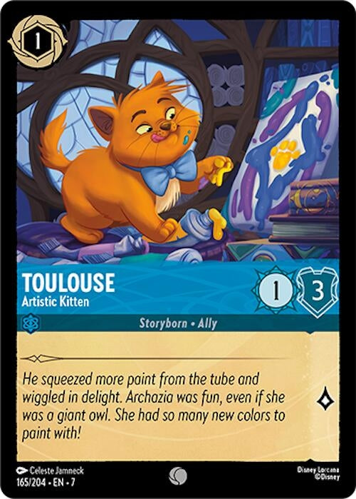 Image for Toulouse - Artistic Kitten (165/204) (Archazia's Island) - Disney Lorcana
