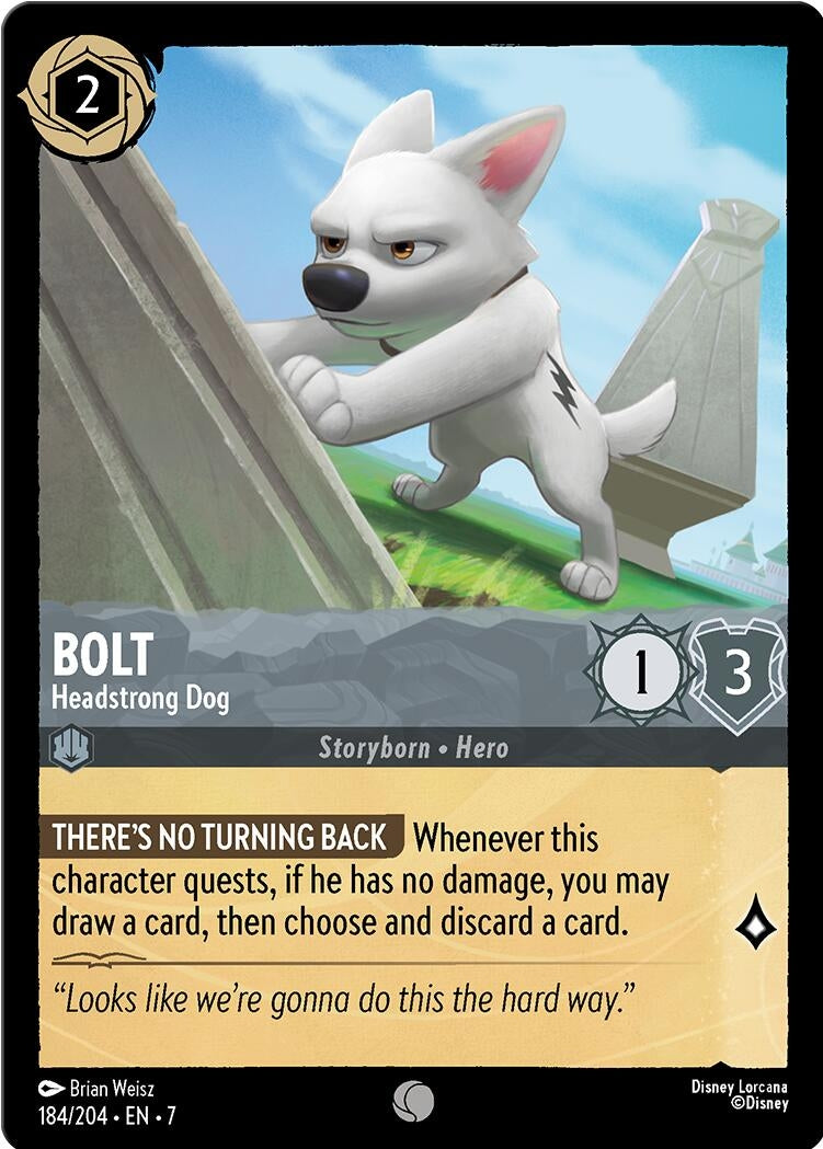 Image for Bolt - Headstrong Dog (184/204) (Archazia's Island) - Disney Lorcana