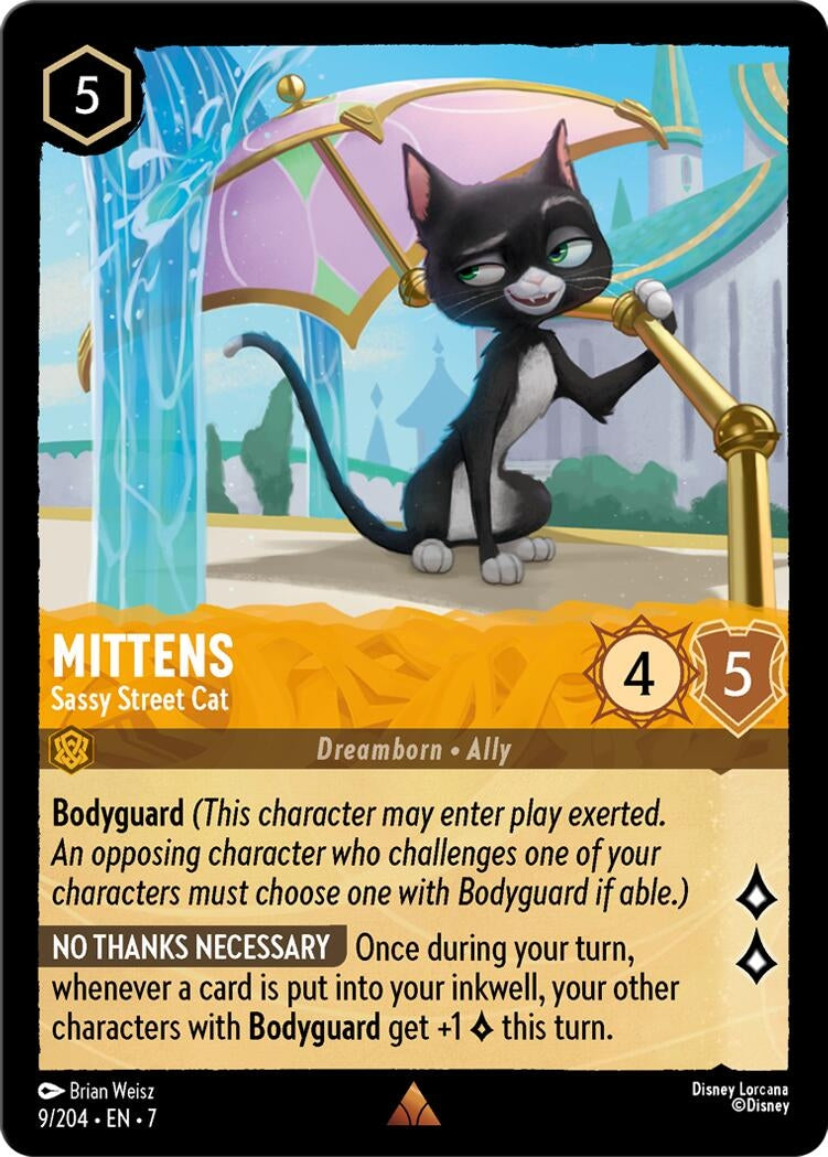 Image for Mittens - Sassy Street Cat (9/204) (Archazia's Island) - Disney Lorcana