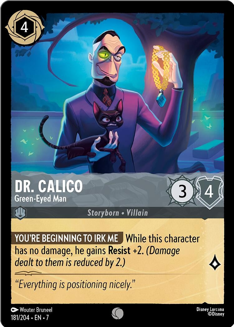 Image for Dr. Calico - Green-Eyed Man (181/204) (Archazia's Island) - Disney Lorcana