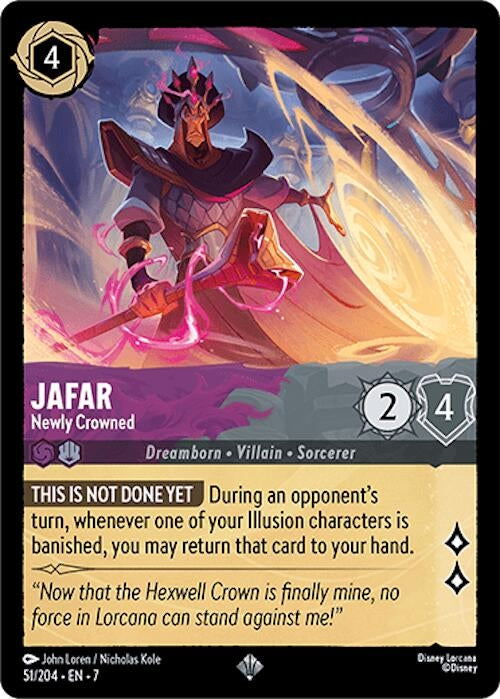 Image for Jafar - Newly Crowned (51/204) (Archazia's Island) - Disney Lorcana