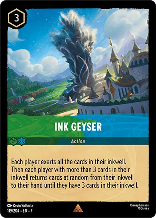 Image for Ink Geyser (119/204) (Archazia's Island) - Disney Lorcana