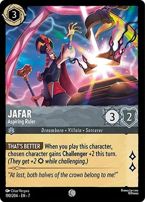 Image for Jafar - Aspiring Ruler (190/204) (Archazia's Island) - Disney Lorcana