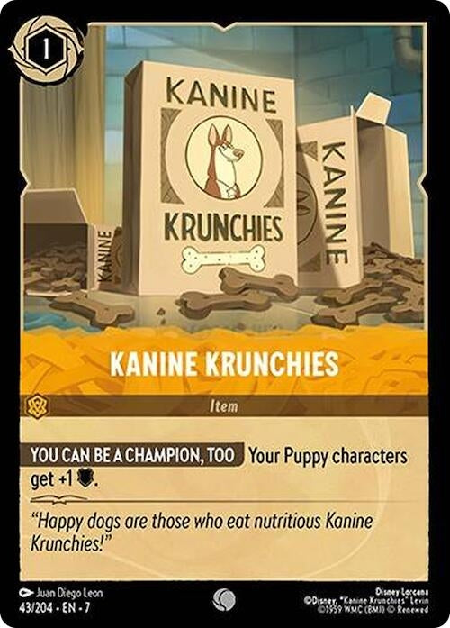 Image for Kanine Krunchies (43/204) (Archazia's Island) - Disney Lorcana
