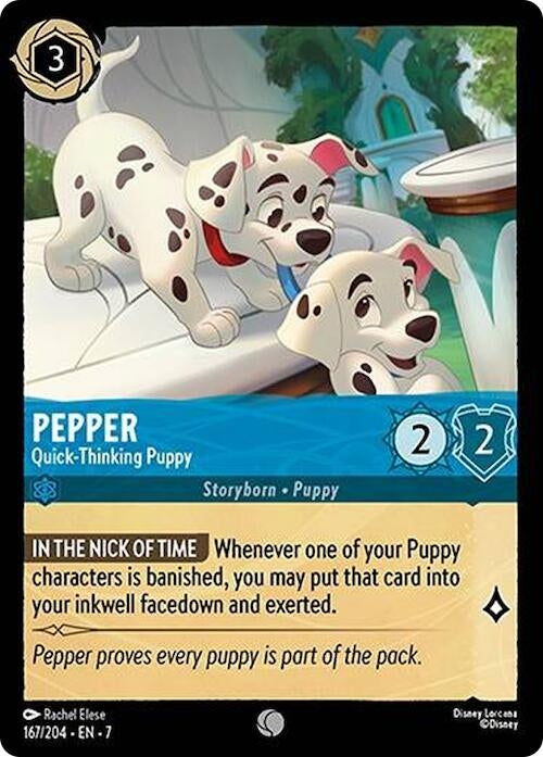 Image for Pepper - Quick-Thinking Puppy (167/204) (Archazia's Island) - Disney Lorcana